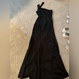 One shoulder formal dress